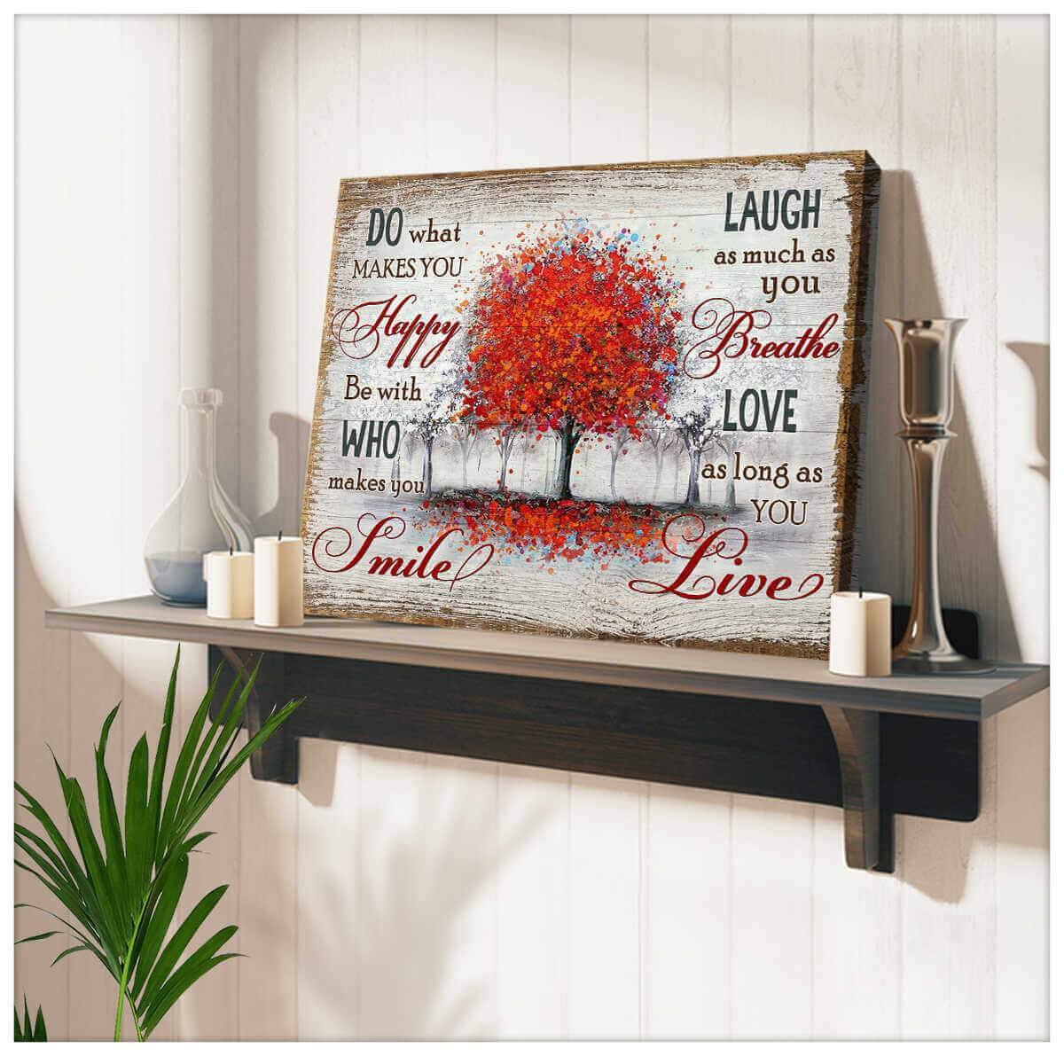 Love as long as you Live Tree Wall Art Decor