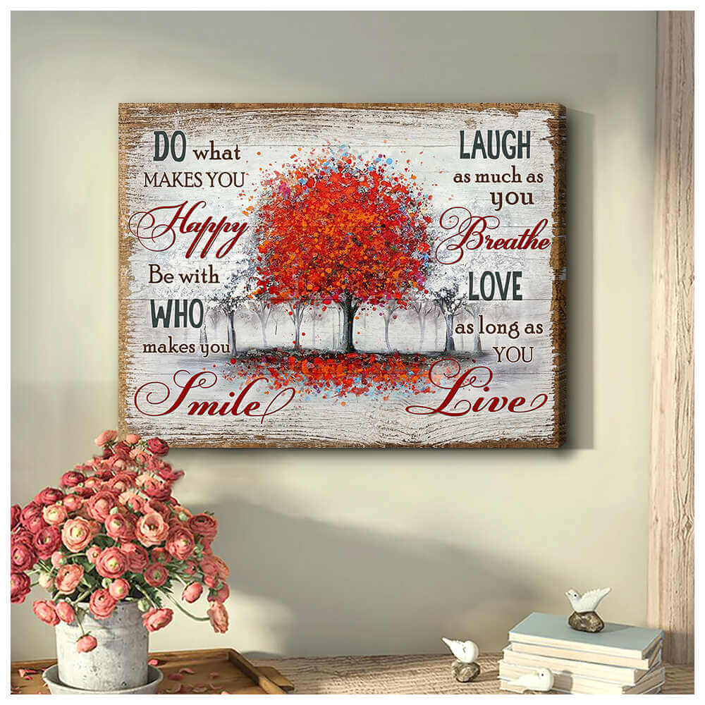 Love as long as you Live Tree Wall Art Decor