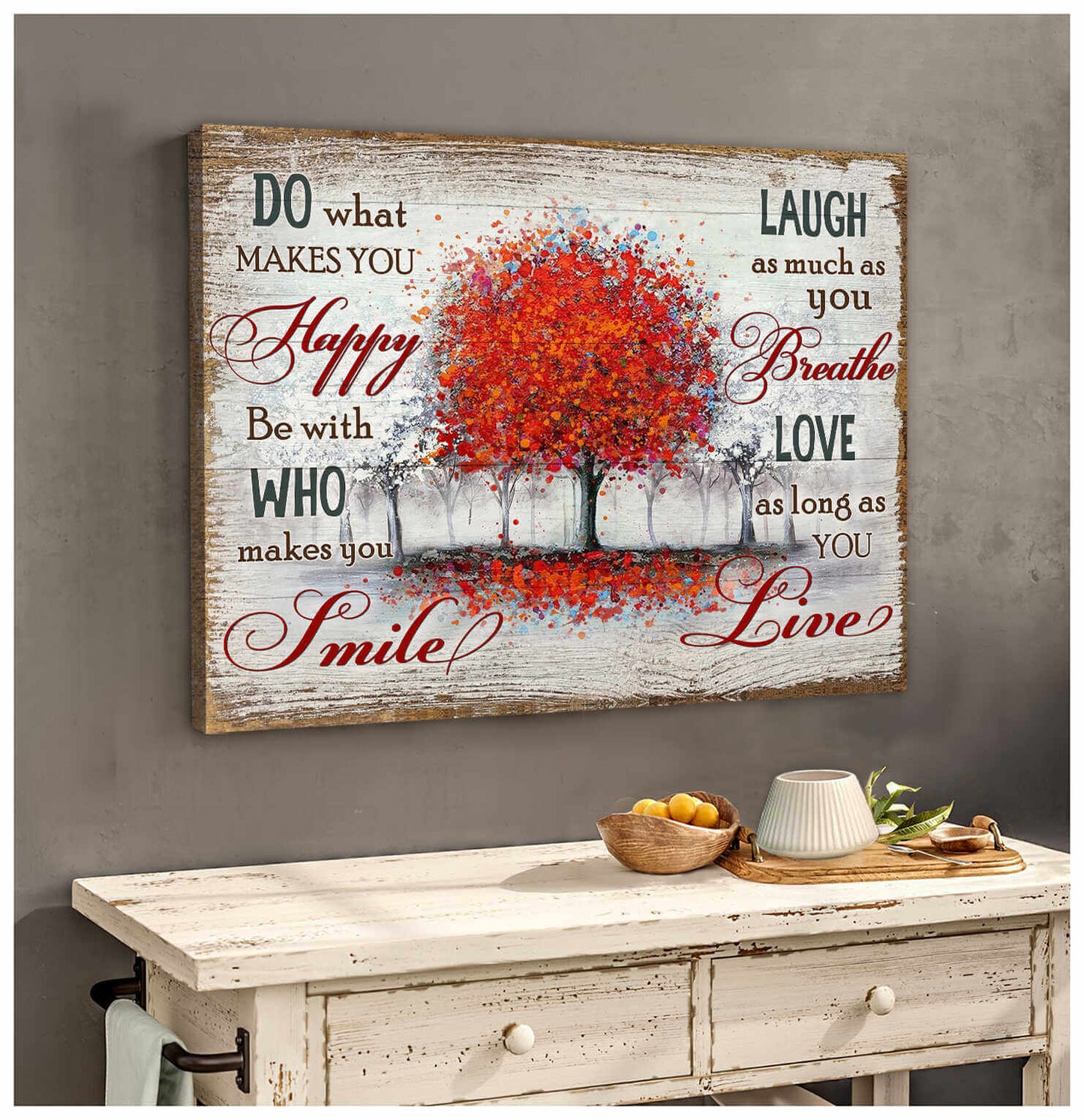 Love as long as you Live Tree Wall Art Decor