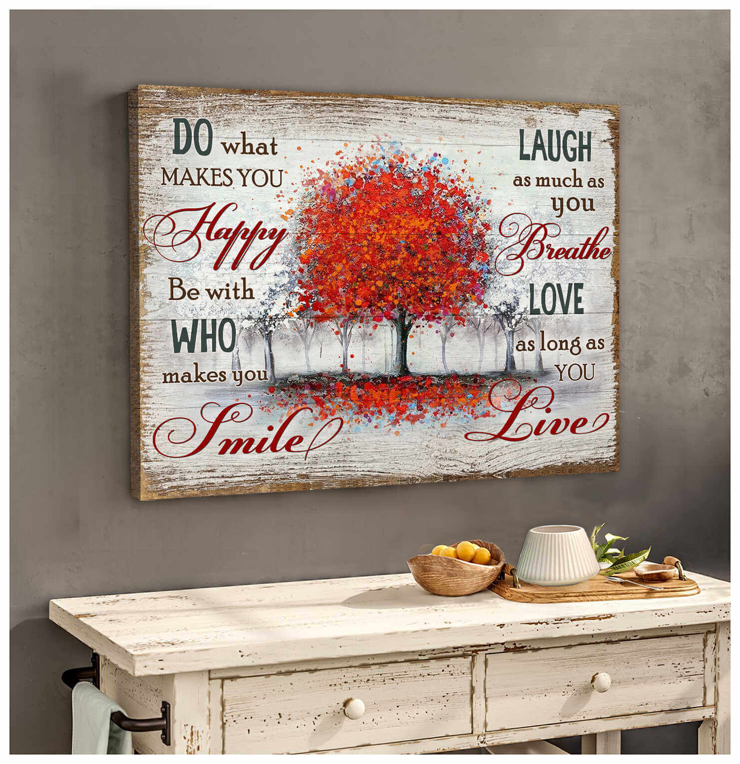Love as long as you Live Tree Wall Art Decor