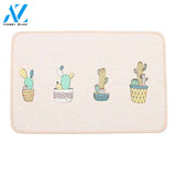 Cactus, Cat and Dog Printing Doormat, 2-Pack 15 x 23 Inches