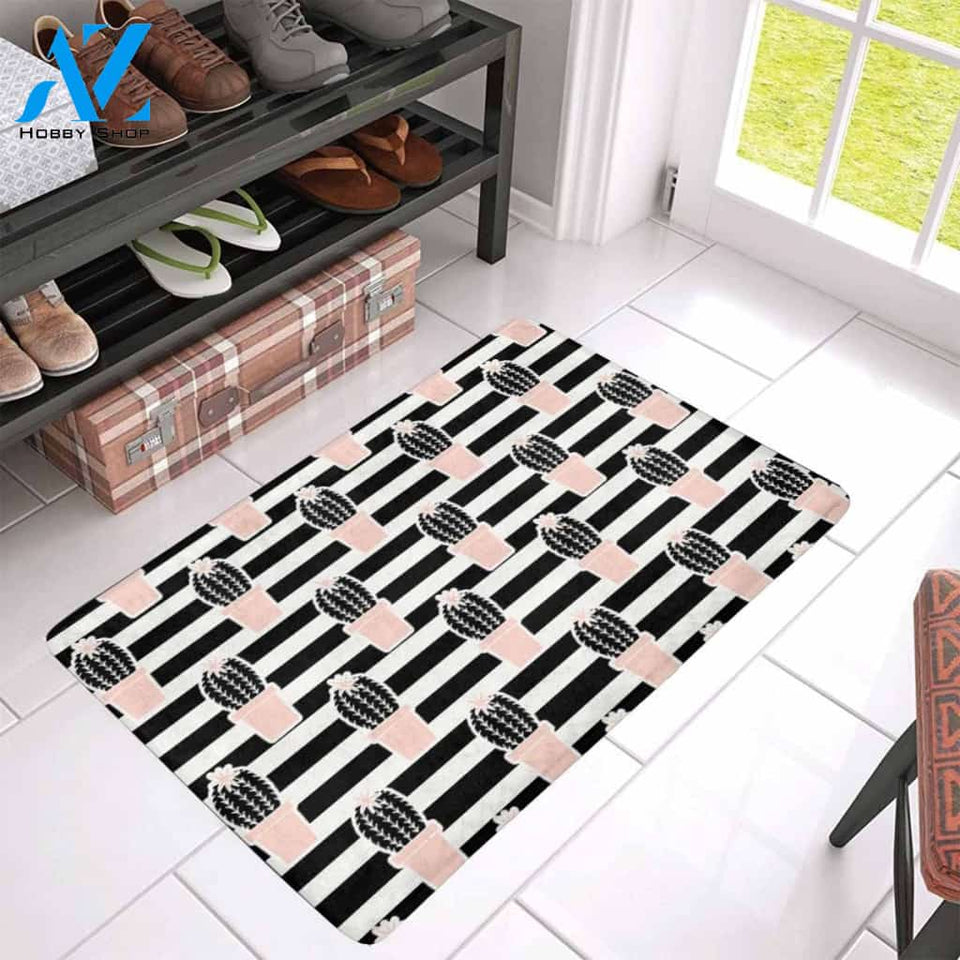 Personalized Name Family House Cactus Doormat Welcome Mat Housewarming Gift Home Decor Funny Doormat Best Gift Idea For Cactus Lovers Birthday Gift