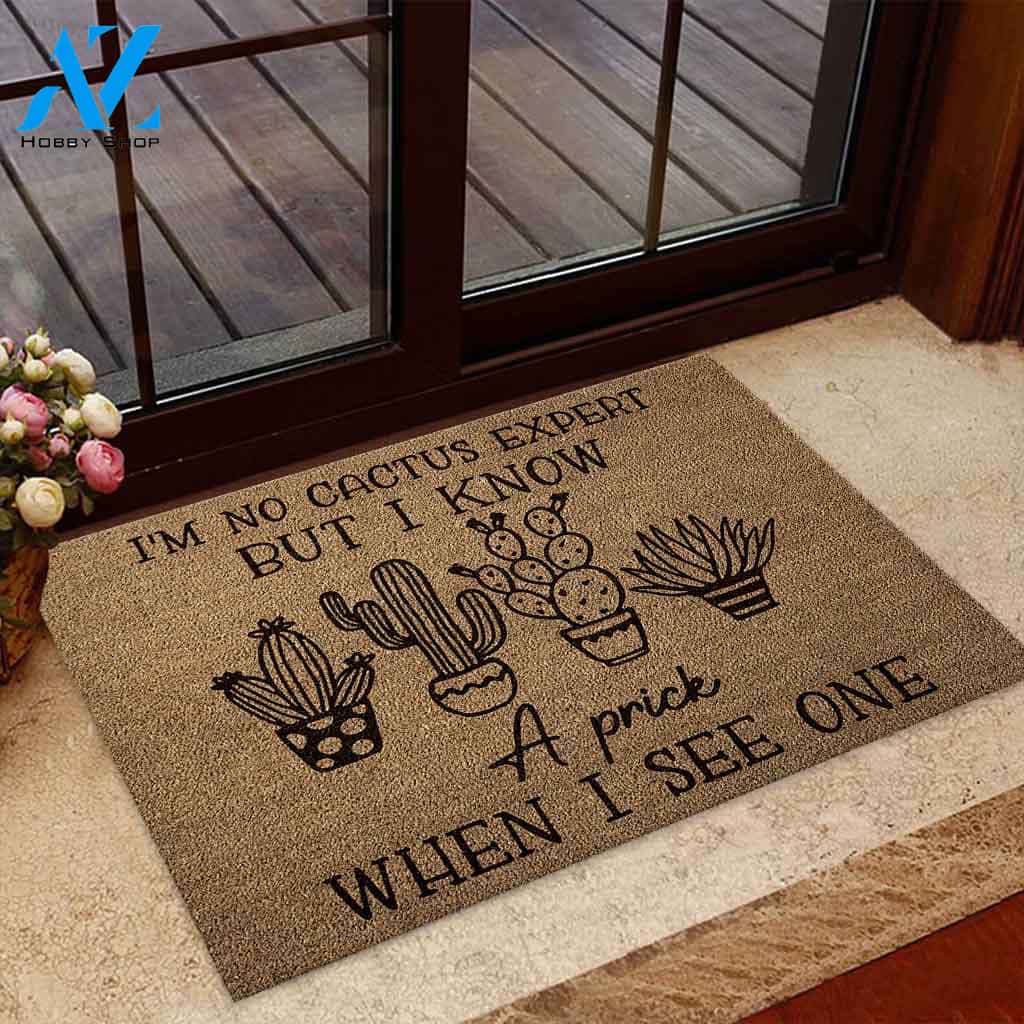 Cactus Expert Gardening Funny Doormat Gift For Cactus Lovers Birthday Gift Home Decor Warm House Gift Welcome Mat