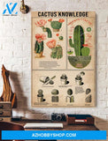 Cactus Knowledge Canvas And Poster, Wall Decor Visual Art