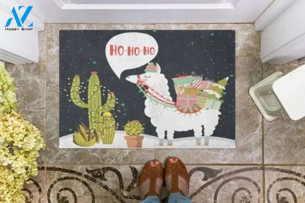 Cactus & Llama Funny Indoor And Outdoor Doormat Warm House Gift Welcome Mat Gift For Friend Gift For Family Birthday Gift