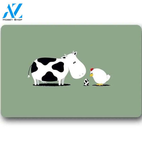 Cadecor Cow Doormat Indoor Outdoor Floor Rug