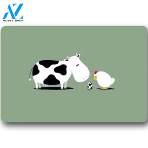 Cadecor Cow Doormat Indoor Outdoor Floor Rug