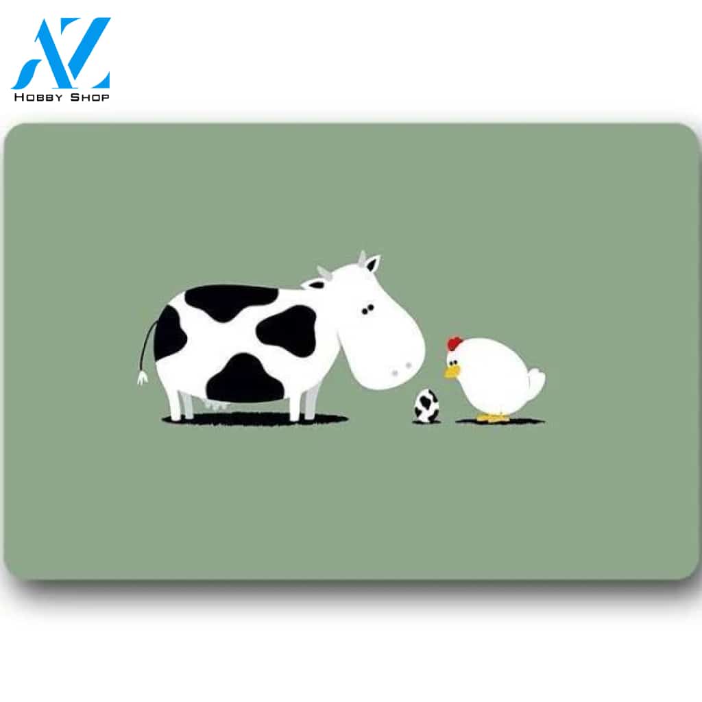 Cadecor Cow Doormat Indoor Outdoor Floor Rug