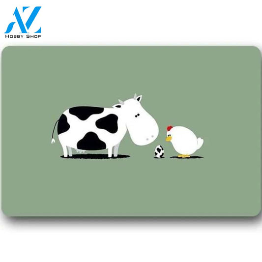 Cadecor Cow Doormat Indoor Outdoor Floor Rug