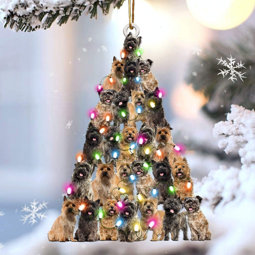 Cairn Terrier Lovely Tree Gift For Cairn Terrier Lover Gift For Dog Mom Ornament