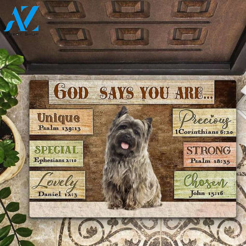 Cairn Terrier God Says You Are Doormat
