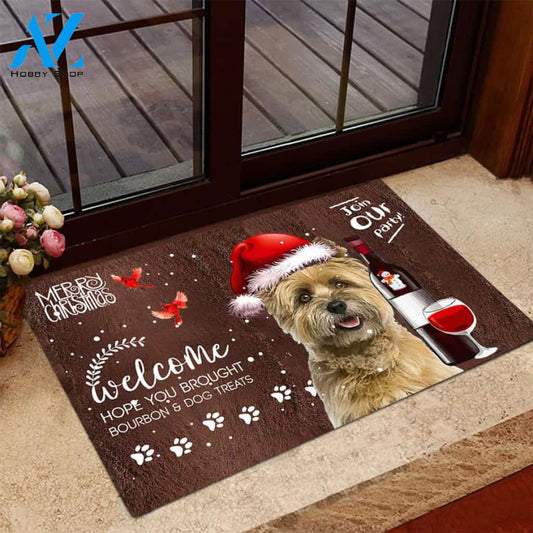 Cairn Terrier Join Our Party Christmas Doormat