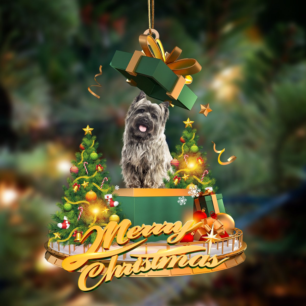 Cairn Terrier -Christmas Gifts&Dogs Hanging Ornament