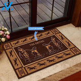 Calf roping Horseshoe Pattern Custom Doormat | Welcome Mat | House Warming Gift