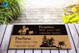 Calf roping Practice like you've never won Doormat | Welcome Mat | House Warming Gift