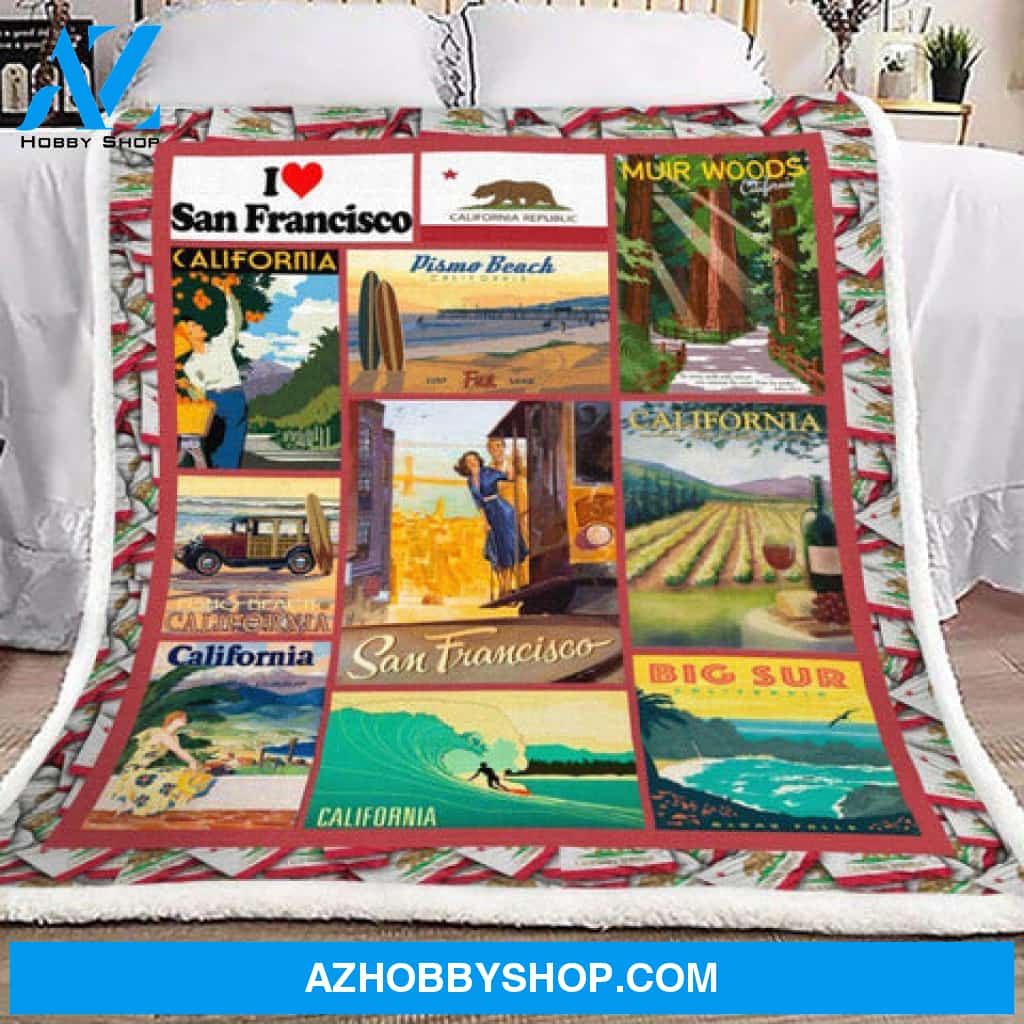California Blanket, I Love San Francisco