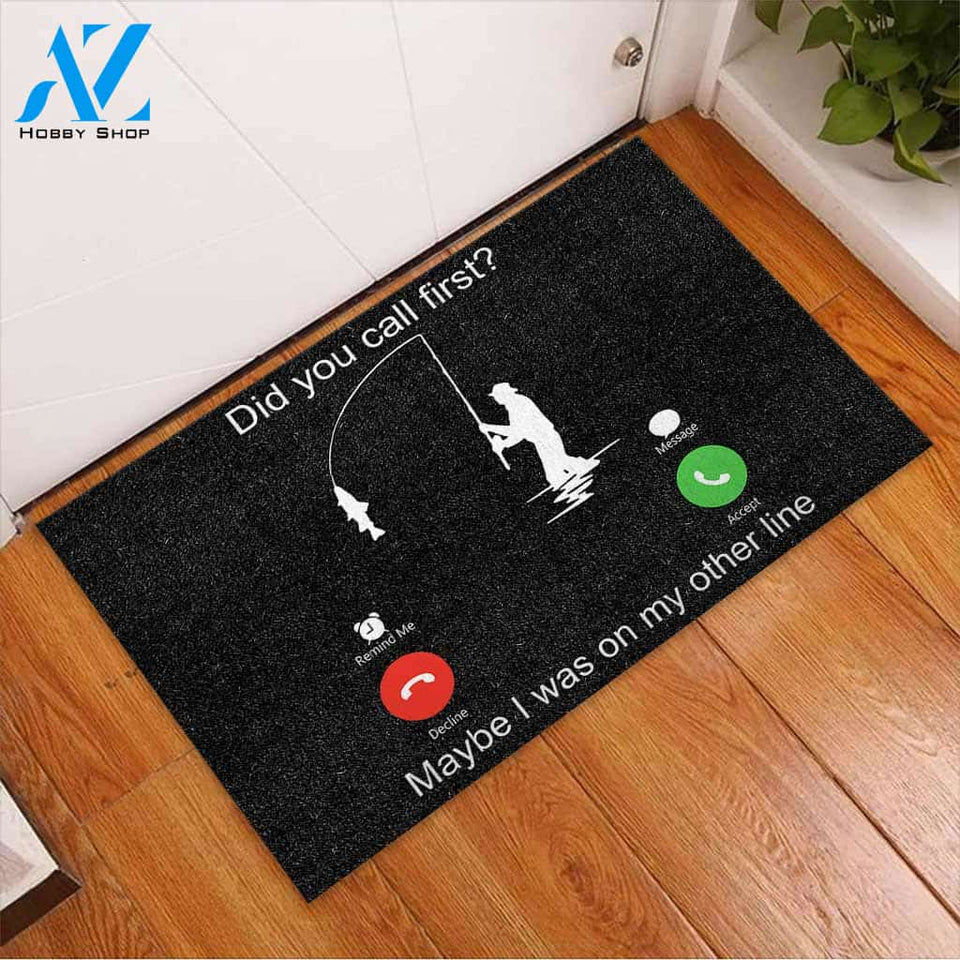 Call First - Fishing Doormat