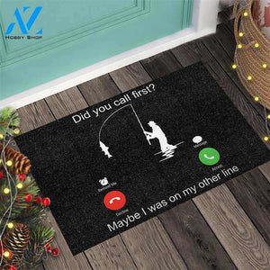 Call First - Fishing Doormat