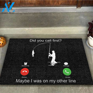 Call First - Fishing Doormat