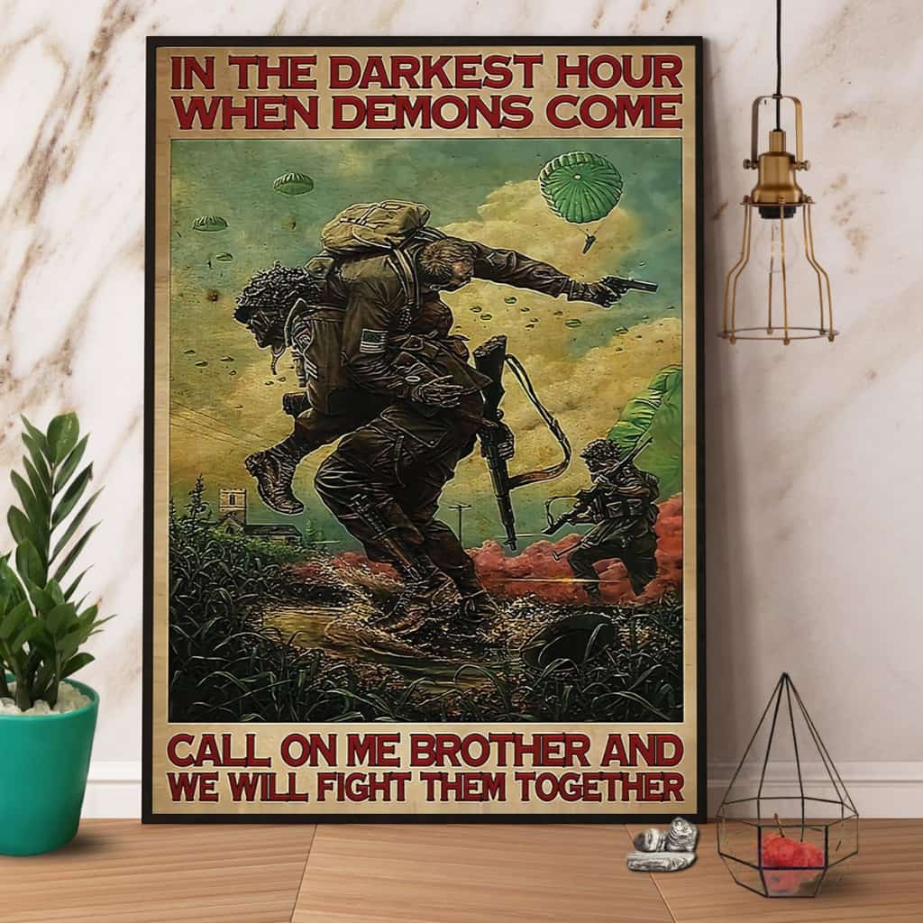 Call On Me Brother And We Will Fight Them Together Paper Poster No Frame/Wrapped Canvas Full Size Poster No Frame