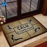 Calm Is A Super Power Doormat Welcome Mat Housewarming Gift Home Decor Funny Doormat Gift Idea For Yoga Lovers Gift For Friend