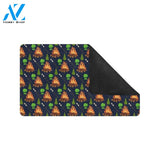 Camfire marshmallow Camping Design Print Rubber Doormat