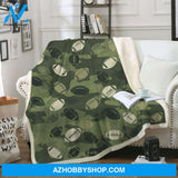 Camouflage American Football Blanket Gift For Football Lovers Birthday Gift Home Decor Bedding Couch Sofa Soft and Comfy Cozy