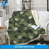 Camouflage American Football Blanket Gift For Football Lovers Birthday Gift Home Decor Bedding Couch Sofa Soft and Comfy Cozy