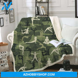 Camouflage Yoga Blanket Gift For Yoga Lovers Birthday Gift Home Decor Bedding Couch Sofa Soft and Comfy Cozy