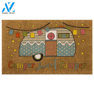 Camper Sweet Camper Doormat Welcome Mat House Warming Gift Home Decor Funny Doormat Gift Idea