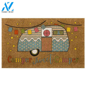 Personalized Name Family House Camper Sweet Camper Doormat Welcome Mat House Warming Gift Home Decor Funny Doormat Gift Idea