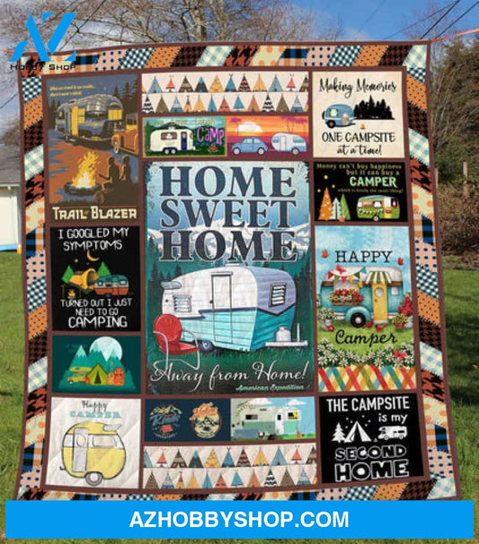 Camping Blanket, Camping Home Sweet Home Car Camping Lover