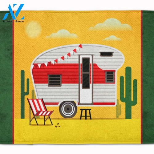 Camping Car Indoor and Outdoor Doormat Welcome Mat House Warming Gift Home Decor Funny Doormat Gift Idea