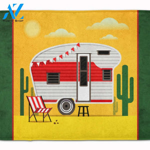 Camping Car Indoor and Outdoor Doormat Welcome Mat House Warming Gift Home Decor Funny Doormat Gift Idea