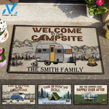 Camping Crew Doormat Welcome To Our Campsite Personalized Doormat