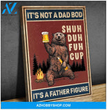 Camping Dad - It's Not A Dad Bod It's A Father Figure - Matte Canvas