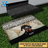 Camping Dog, Cat, Pet, Camper, RVs, Welcome Rolling Estate Custom Doormat