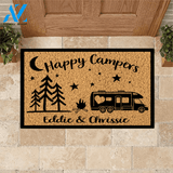 Camping Doormat Customized RV And Name Happy Campers Custom Doormat | WELCOME MAT | HOUSE WARMING GIFT