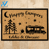 Camping Doormat Customized RV And Name Happy Campers Custom Doormat | WELCOME MAT | HOUSE WARMING GIFT