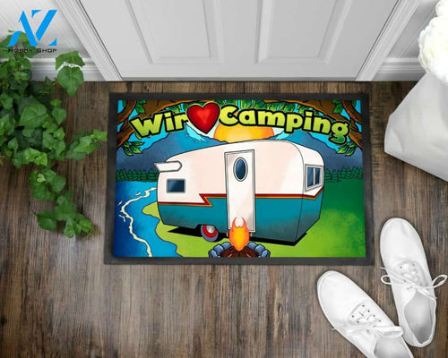 Personalized Name Family House Camping Funny Doormat Camping Lover Gift Welcome Mat House Warming Gift Home Decor Funny Doormat Gift Idea