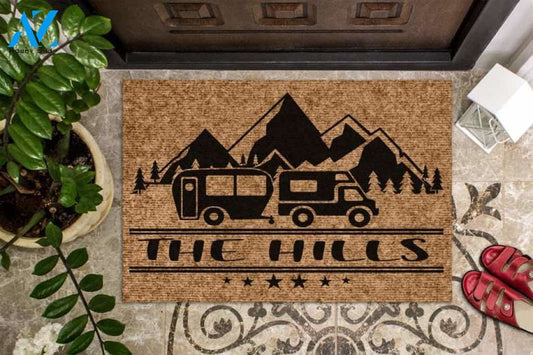 Camping Gift, Camping Welcome Mat, Custom Door Mat, Personalized Doormat, Camper Decor, Camper Doormat, Happy Camper, Cute, Family