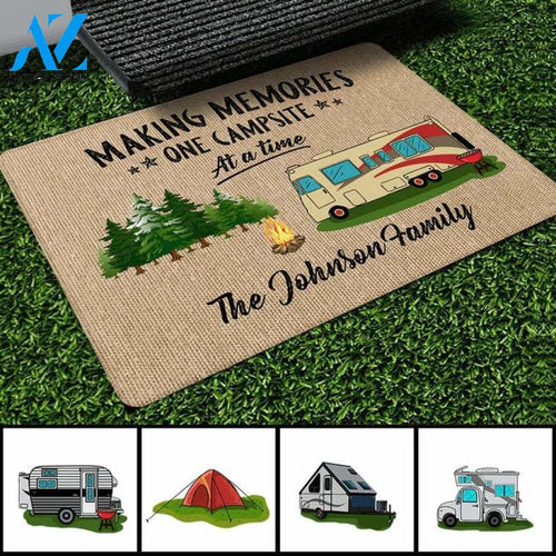 Camping Making Memories Personalized Doormat, Customized Doormat, Welcome Door Mat, Makes A Perfect Gift