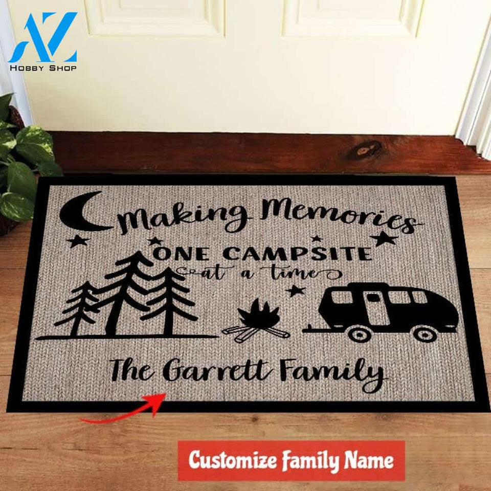 Camping Making Memory Doormat
