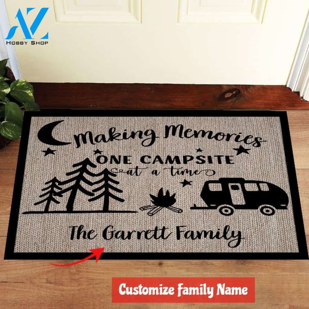 Camping Making Memory Doormat