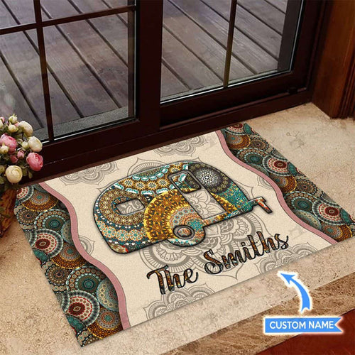 Camping Rv Personalized Custom Name Doormat Welcome Mat