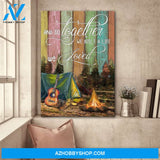 Camping - So together we built a life we loved Couple Portrait Canvas Prints - Wall Art