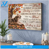 Can Help Falling In Love With You Romantic Couple Canvas Wall Art