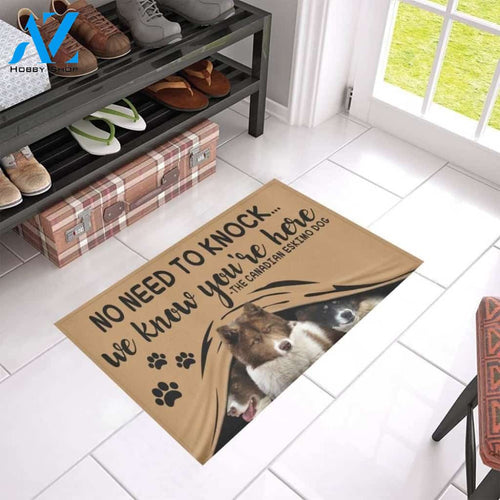 Canadian Eskimo Dog Knock CL09100050MDD Doormat