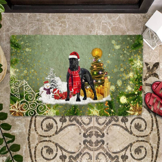 Cane Corso Merry Christmas Doormat
