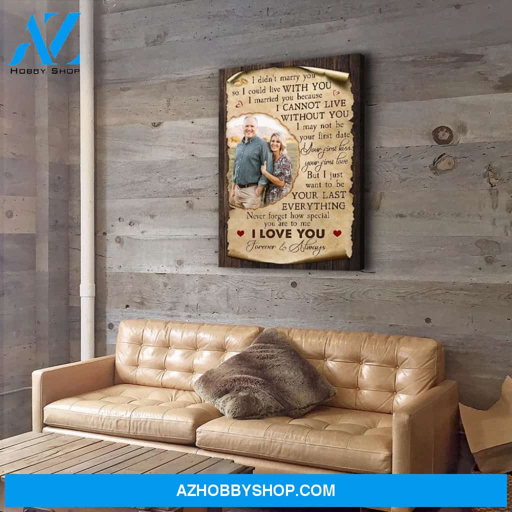 Cannot Live Without You - Personalized Custom Photo Canvas